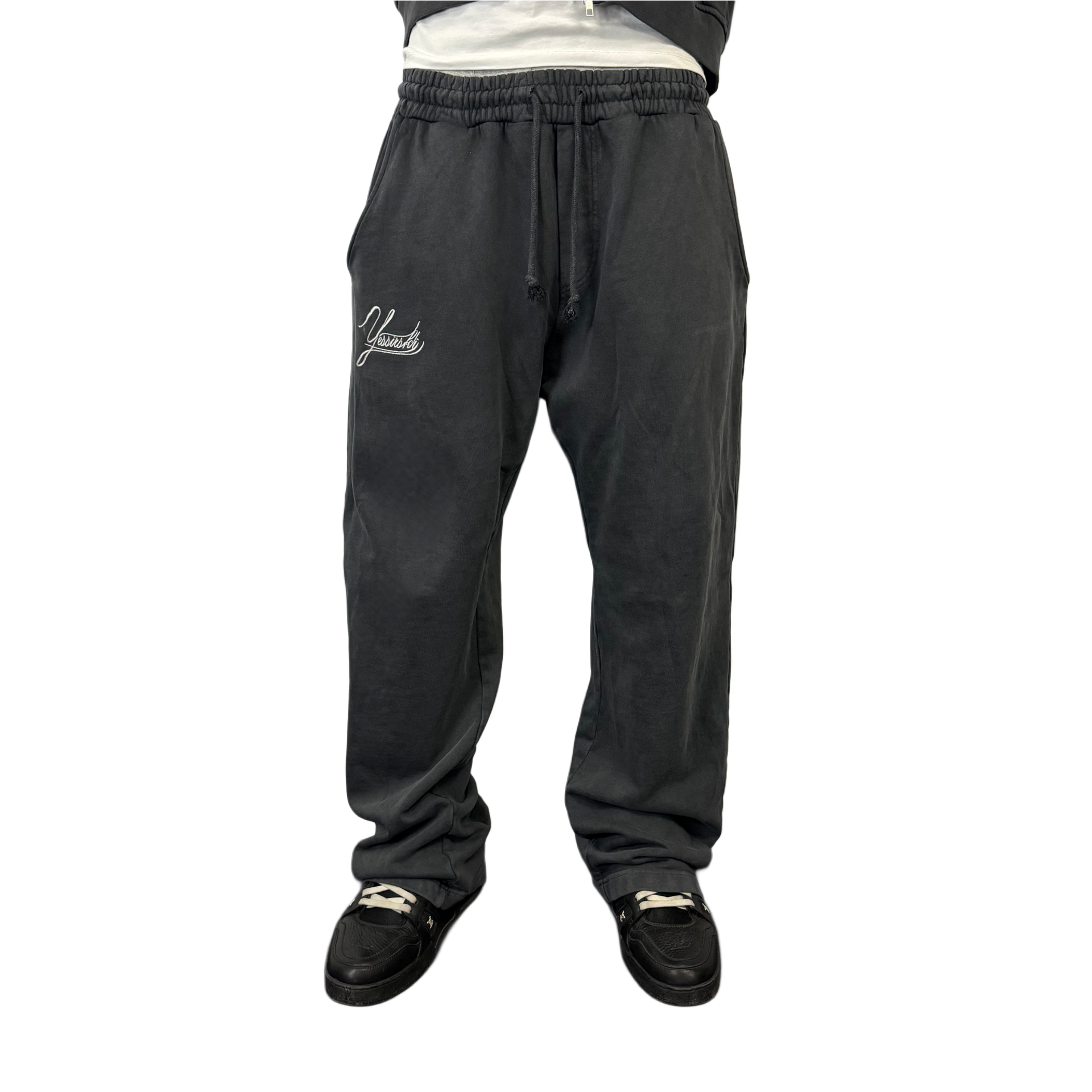 WASHED BASIC SWEATPANTS