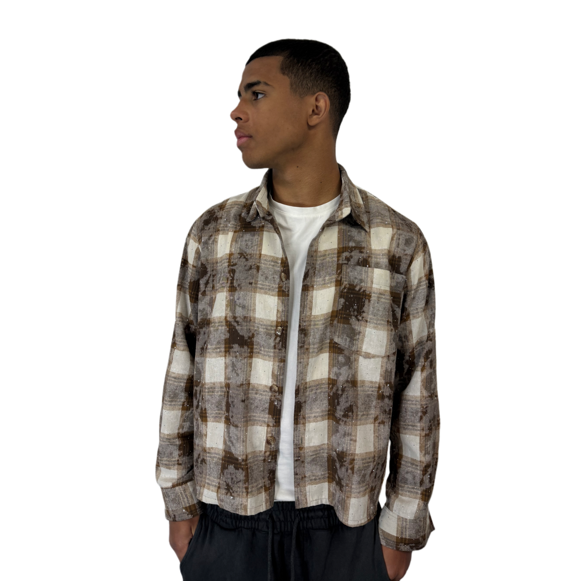 RHINESTONE FLANNEL