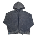 RHINESTONE ZIP HOODIE 