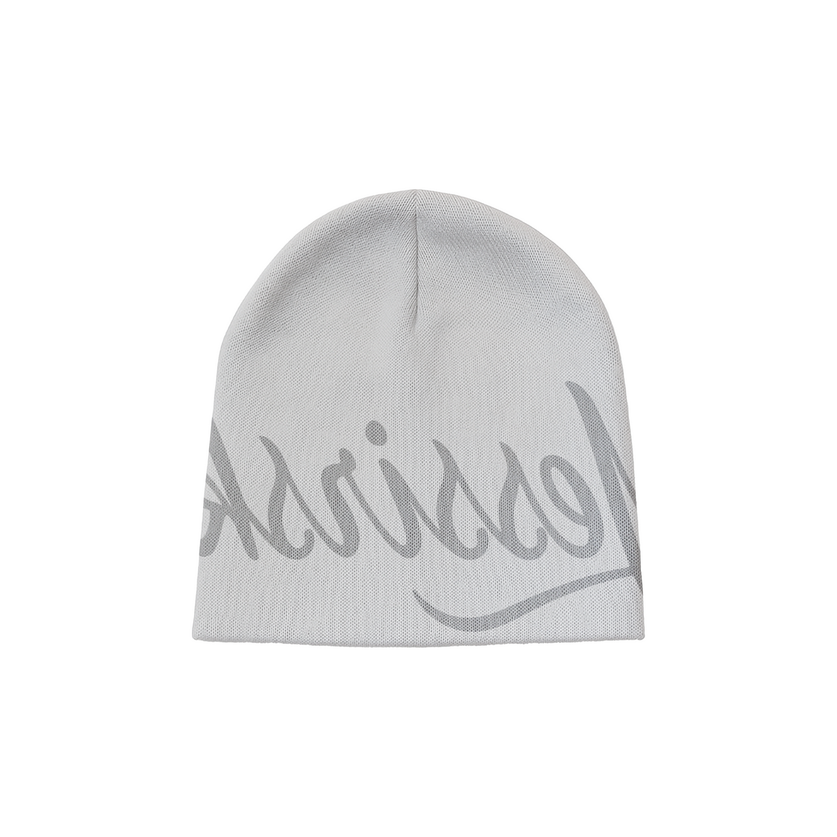 "YESSIRSKIII" SCRIPT BEANIE WHITE