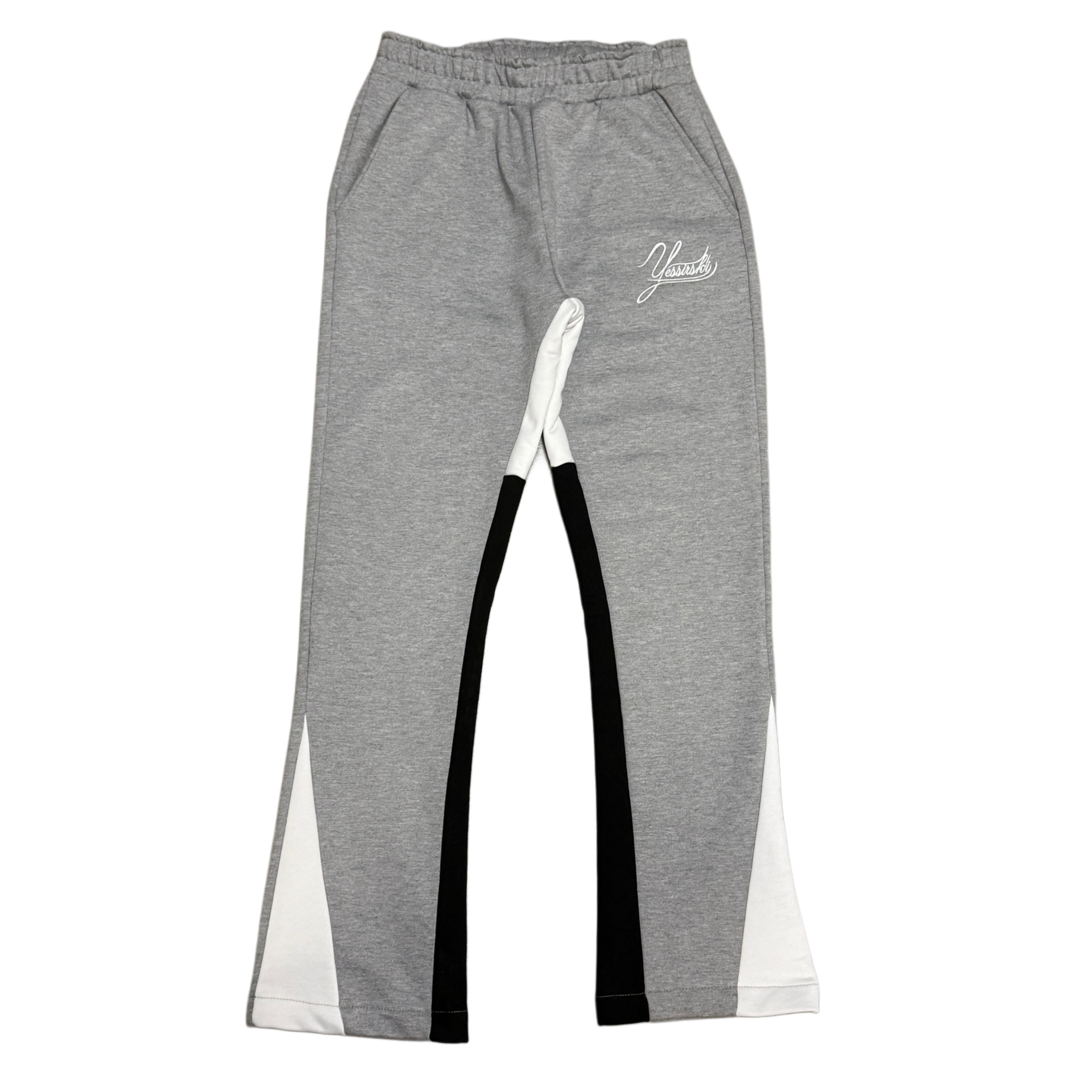 "Yessirskiii" GREY FLARE PANTS 