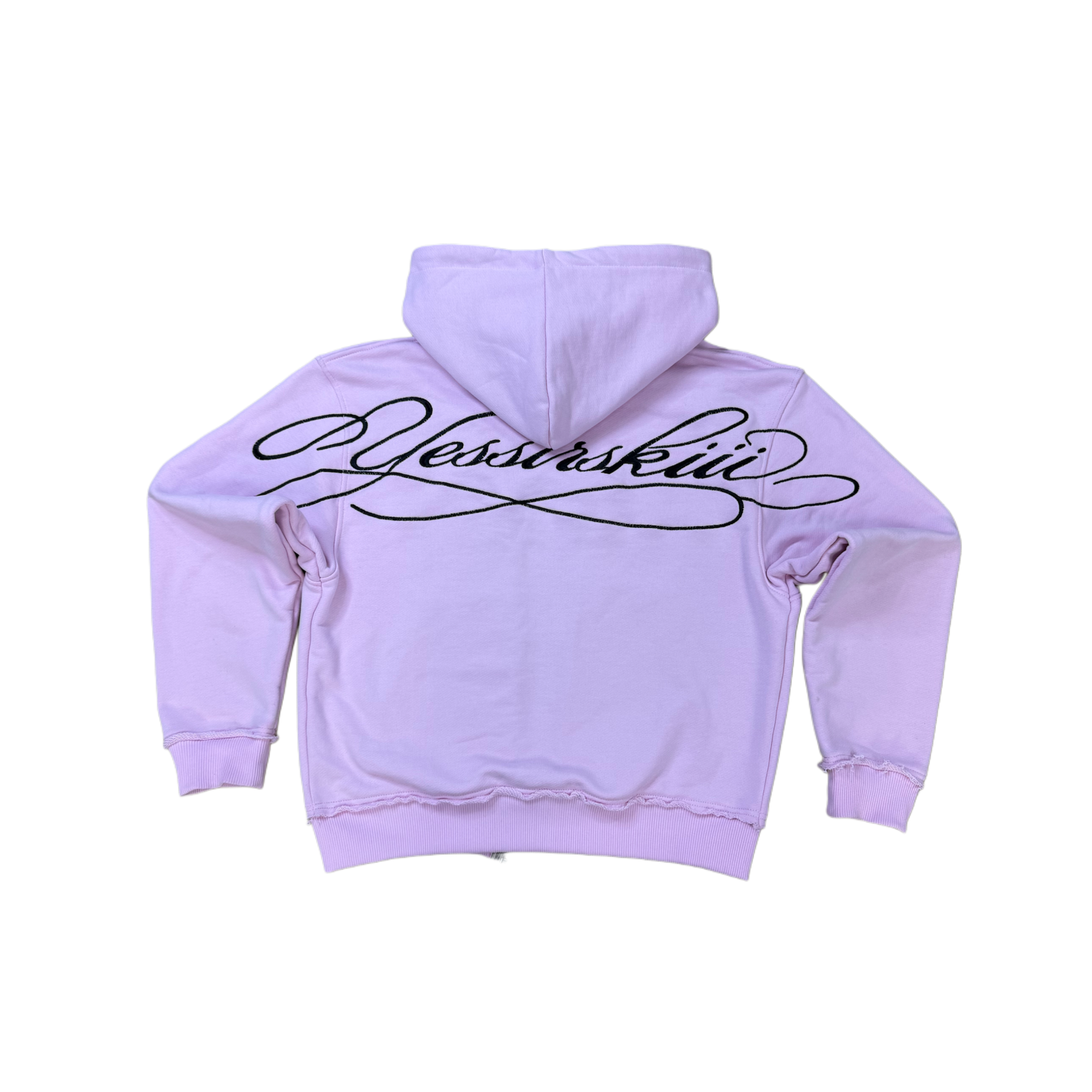 "Yessirskkiii" SIGNATURE PINK ZIP HOODIE