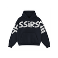 "YESSIRSKIII" NAVY BLUE HOODIE (Dark Gray Hoodie)