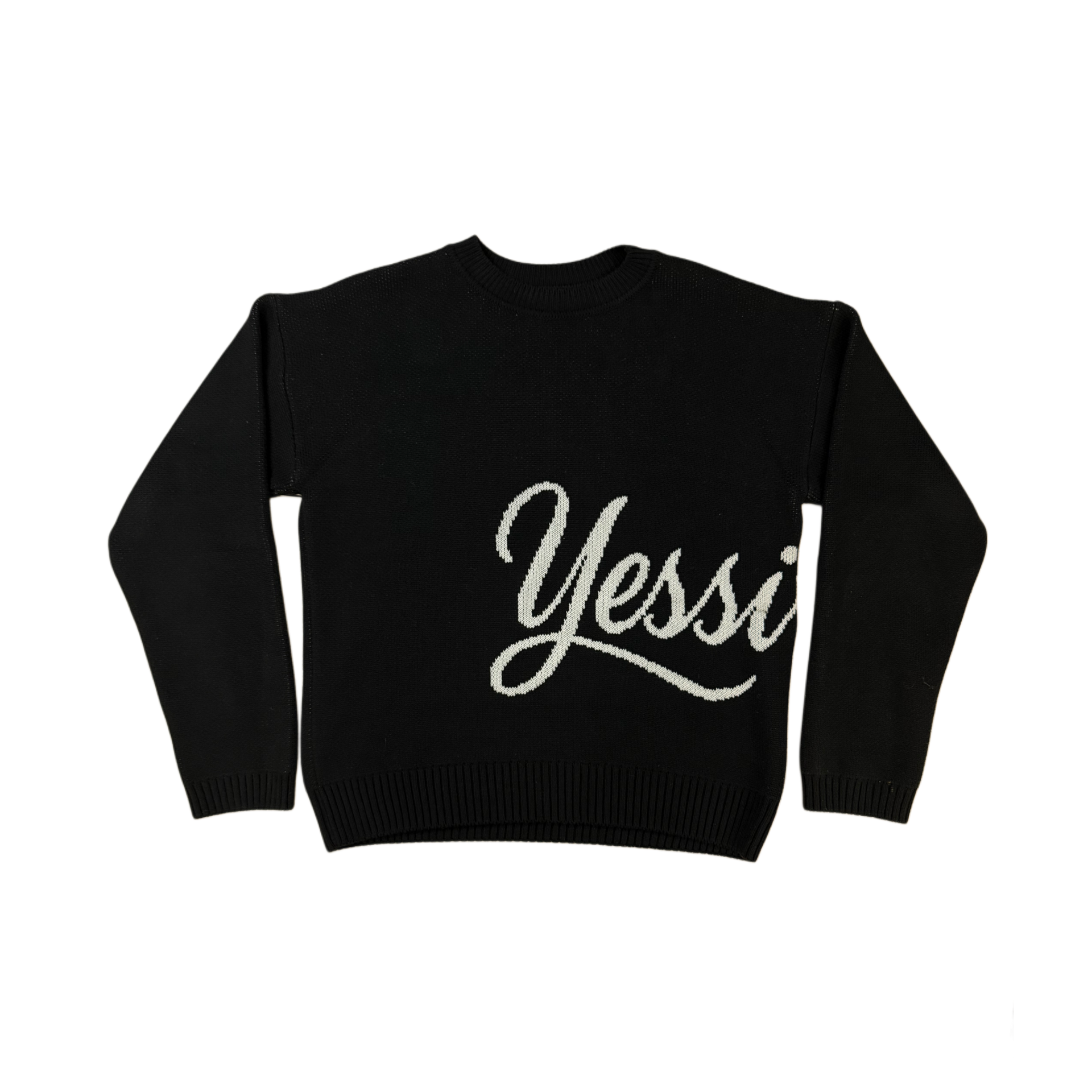 "Yessirskiii" BLACK SWEATER