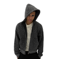 RHINESTONE ZIP HOODIE 