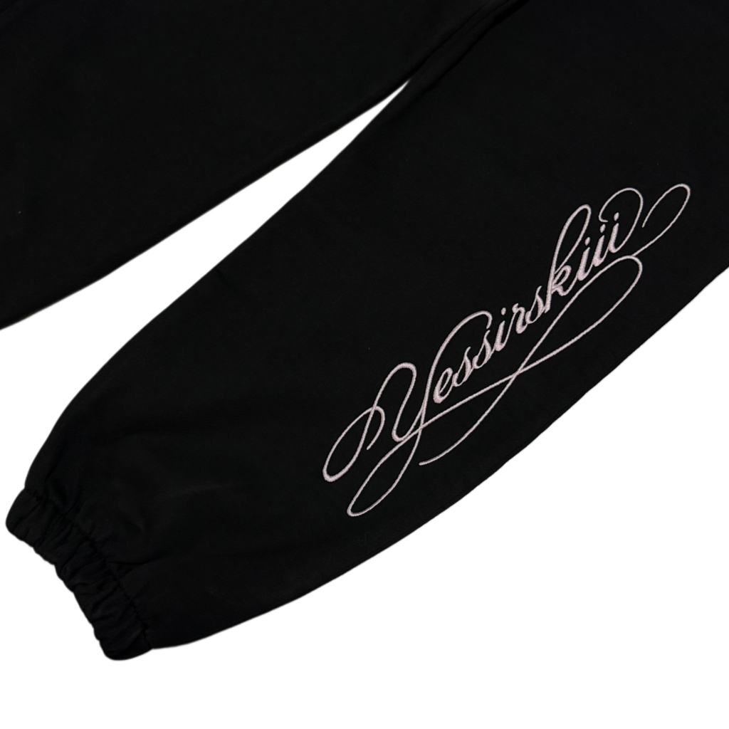 "Yessirskiii" BLACK SWEATPANTS 