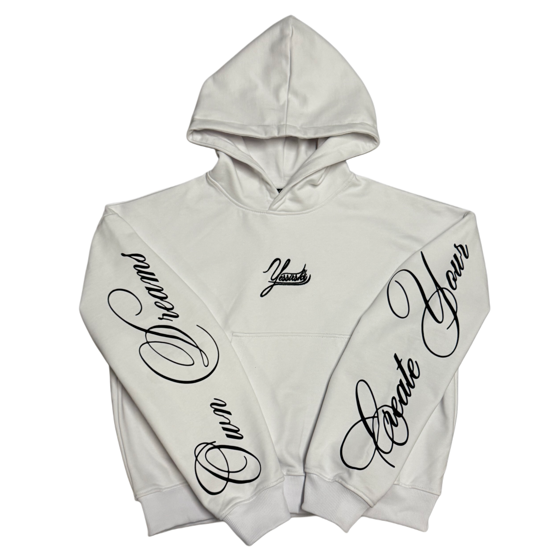 "Create Your Own Dreams" WHITE HOODIE