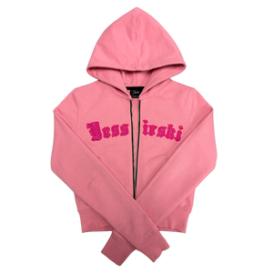 "Yessirskiii" WMN PINK ZIP HOODIE