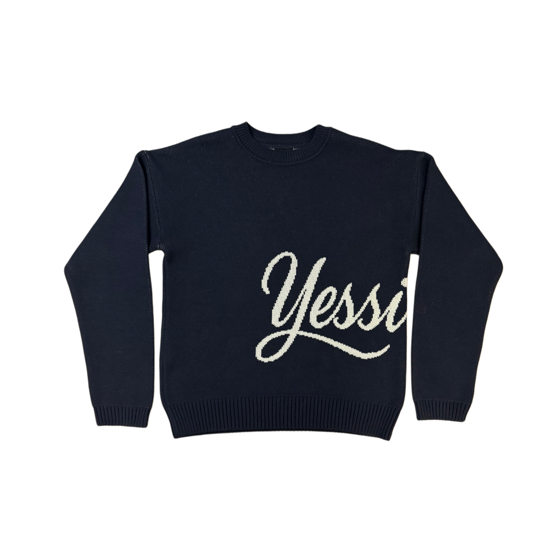 "Yessirskiii" NAVY BLUE SWEATER
