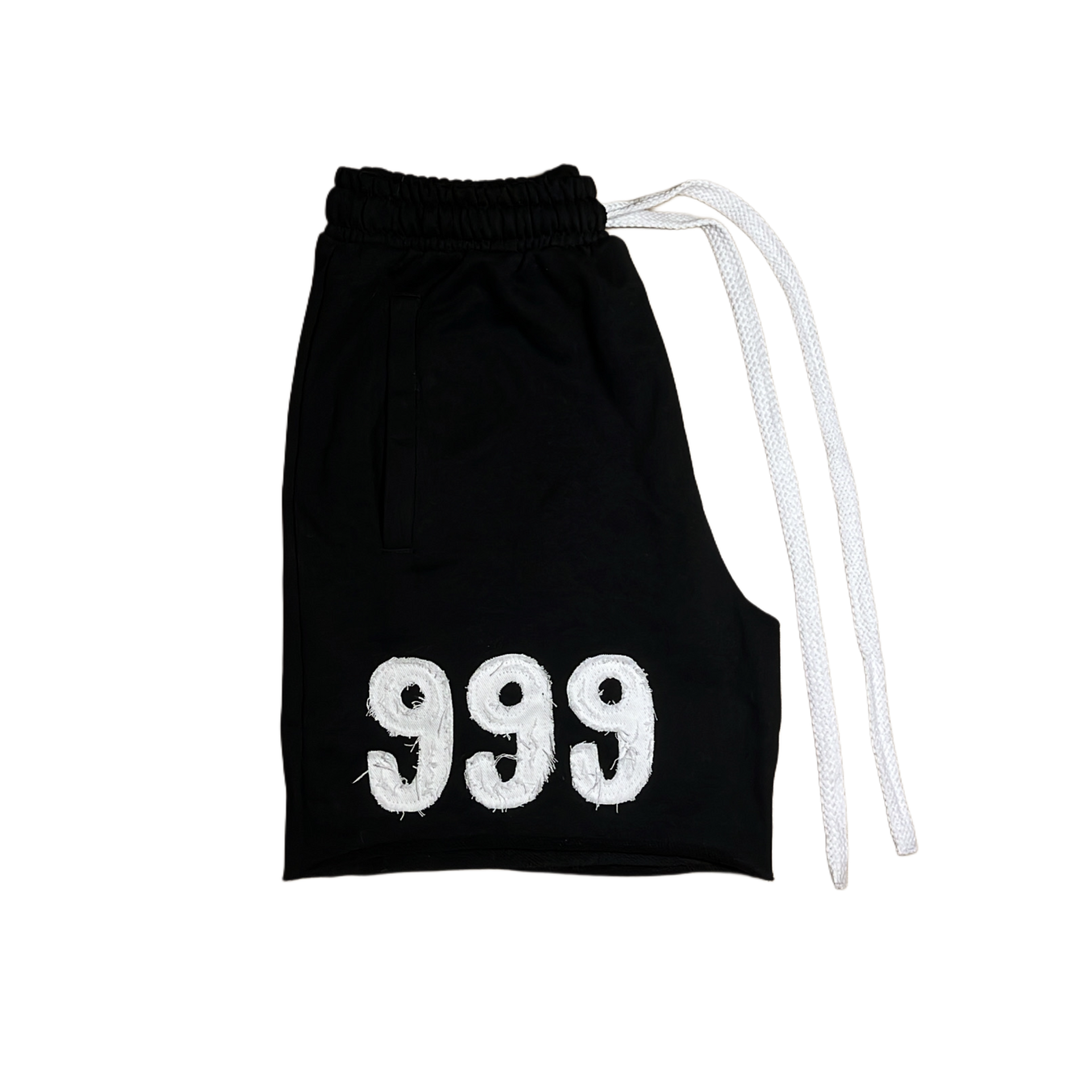 “999” BLACK SHORTS