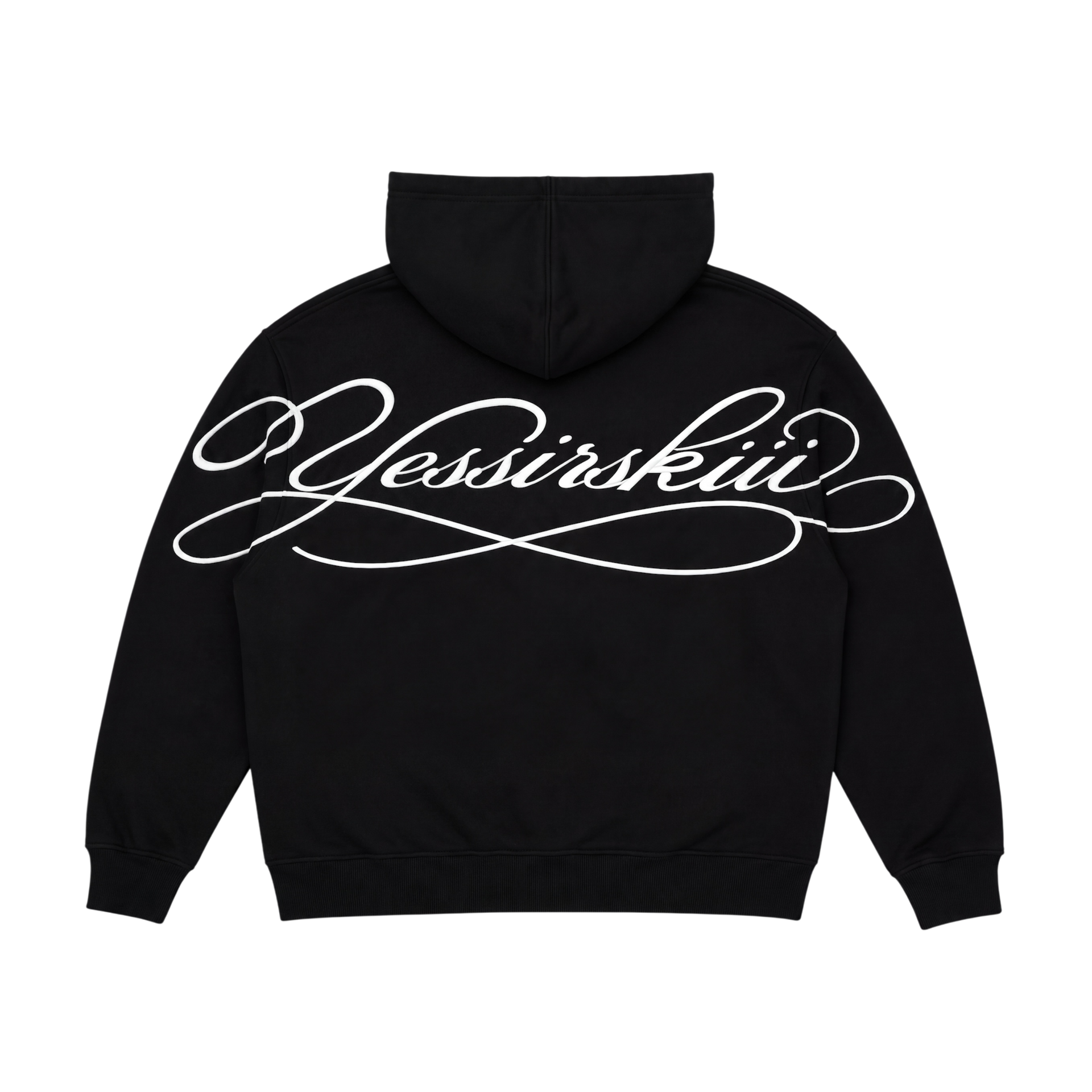 "Yessirski" SIGNATURE BLACK ZIP HOODIE
