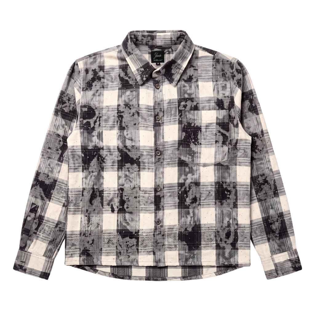 RHINESTONE BLACK FLANNEL