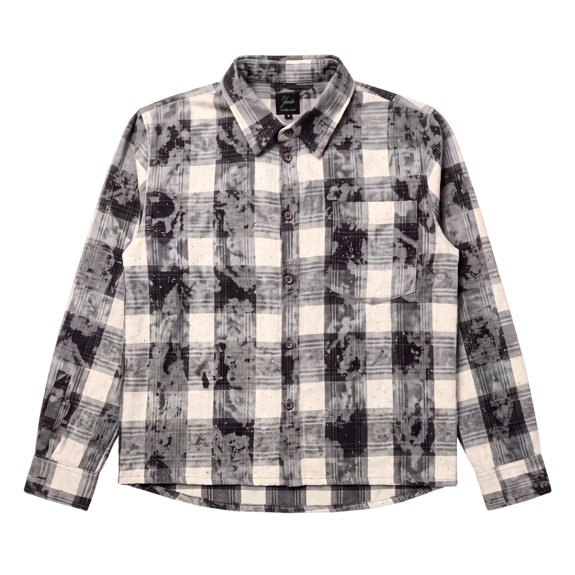 RHINESTONE BLACK FLANNEL