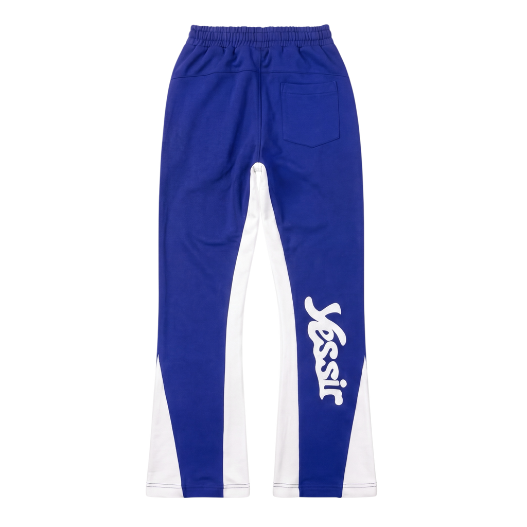 "YESSIR" BLUE FLARE PANTS