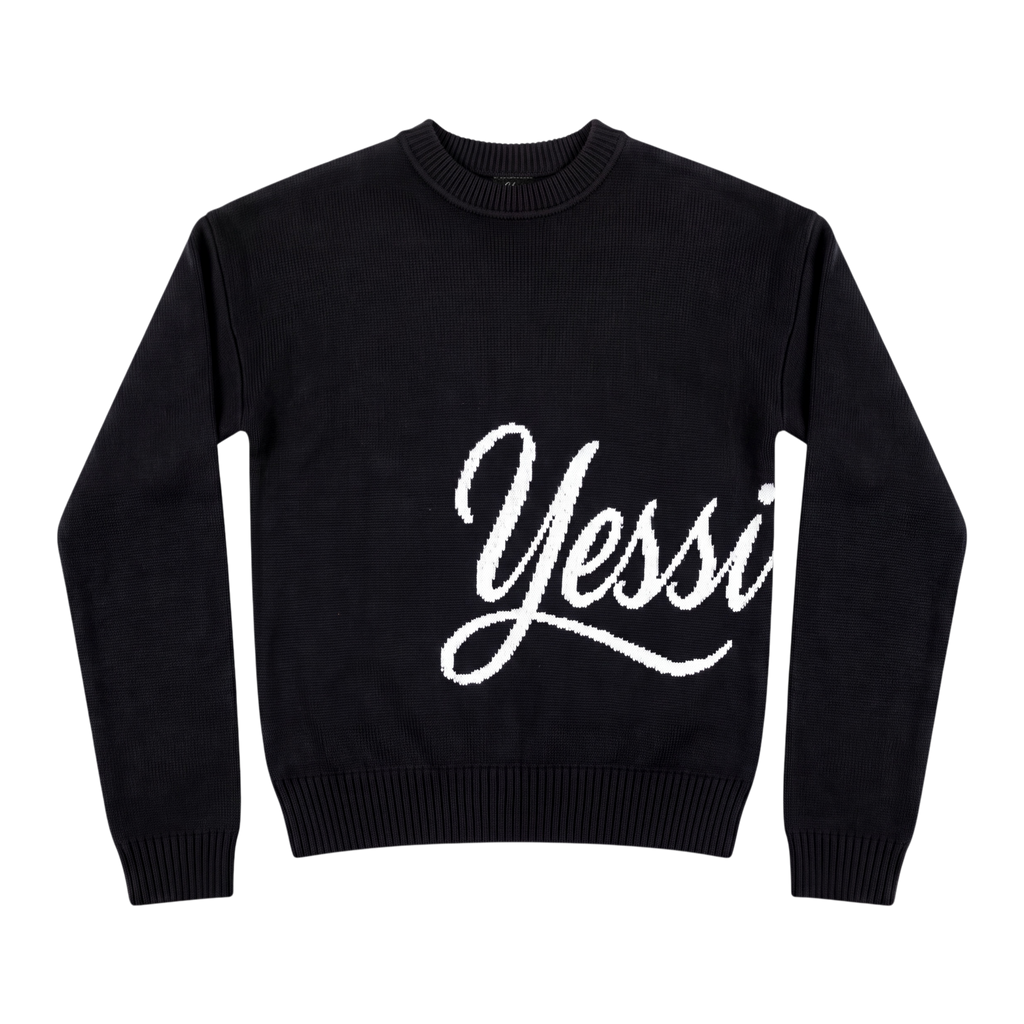 "Yessirskiii" BLACK SWEATER