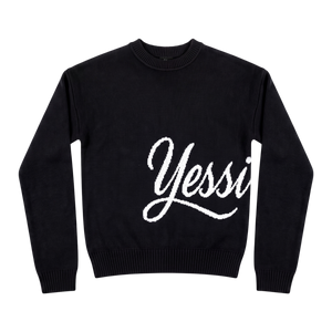 "Yessirskiii" BLACK SWEATER